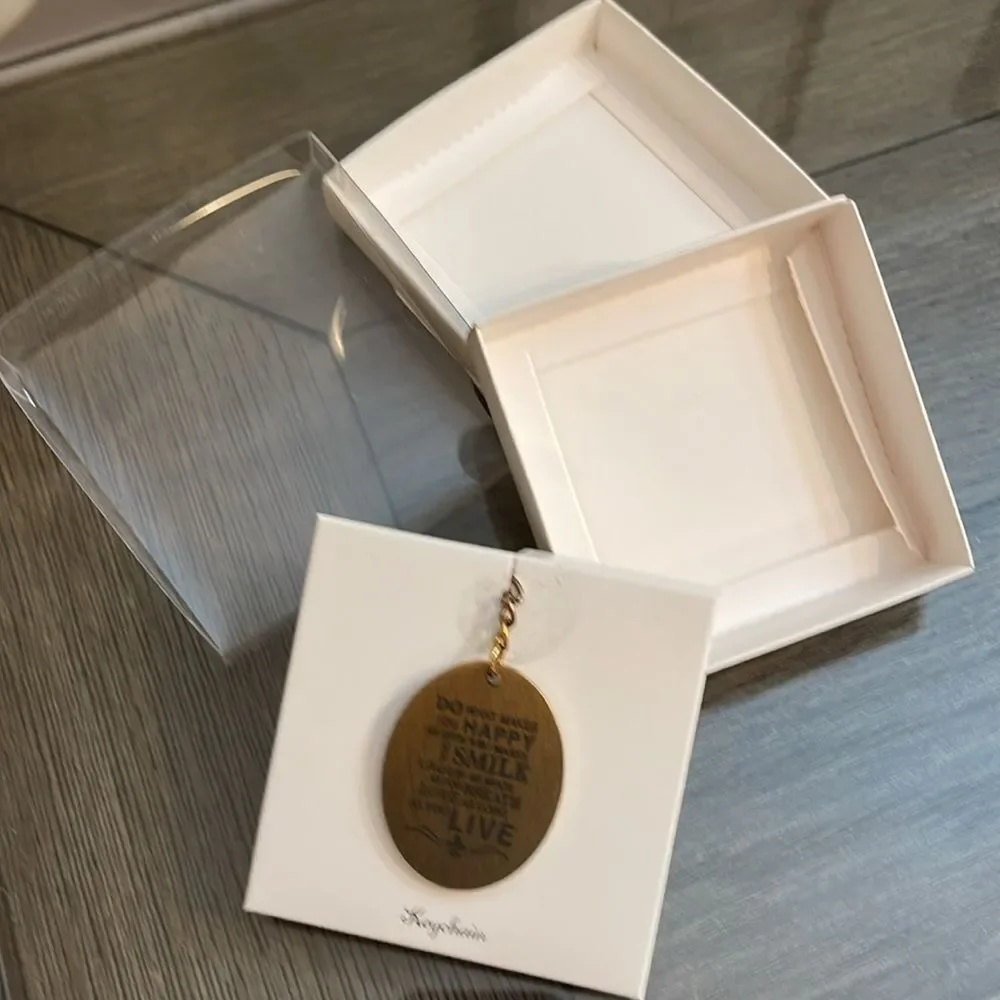 Orly “Do What Makes You Happy” Brass Keyring